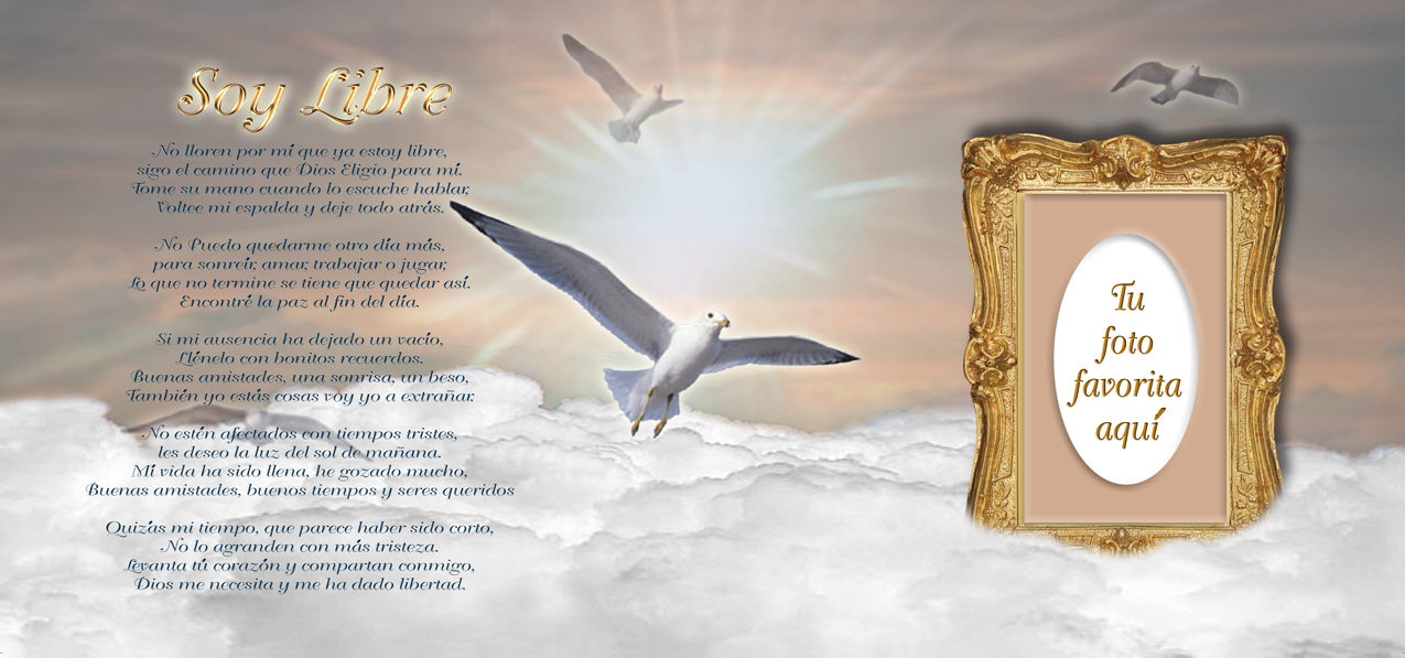 Soy Libre Bronze Clouds (With Verse)